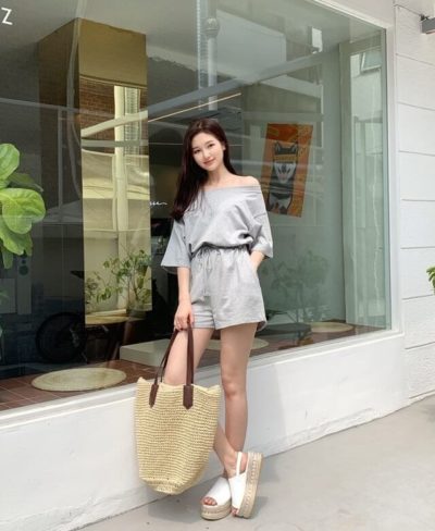 Áo quần short vải